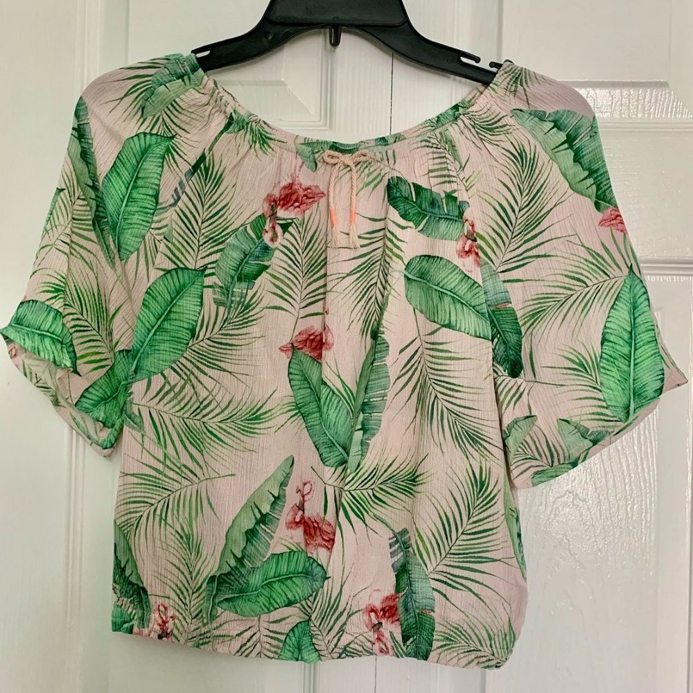 H&M | KIDS | PALM BLOUSE | PINK